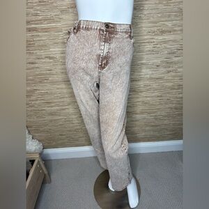 Vintage DG2 by Diane Gilman Brown Acid Wash Denim size 16w